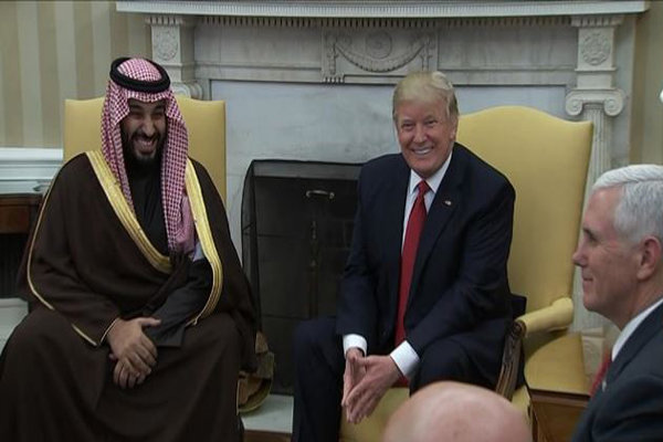 «محمد بن سلمان» با «ترامپ» دیدار کرد