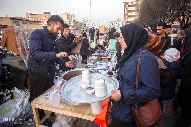 دستفروشان در معابر شهر تهران