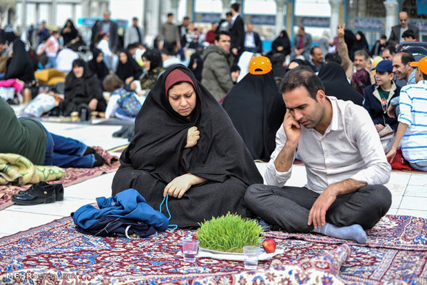 مراسم تحویل سال نو در مسجد مقدس جمکران