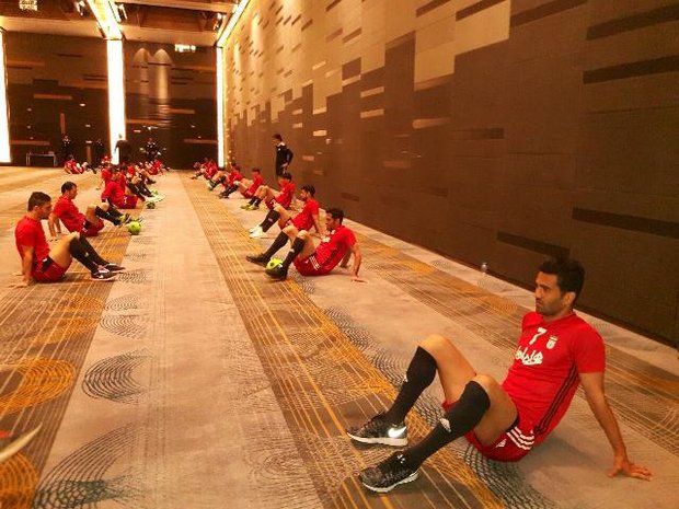 تصاویری از تمرین صبح امروز تیم ملی فوتبال ایران در قطر