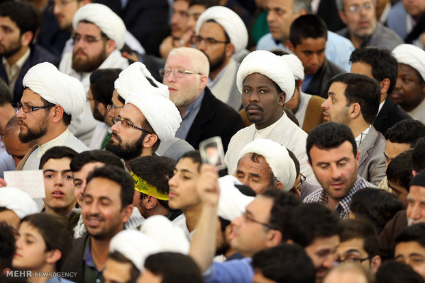 leader speech at holy shrine of Imam Reza (AS)