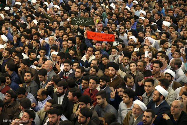 leader speech at holy shrine of Imam Reza (AS)