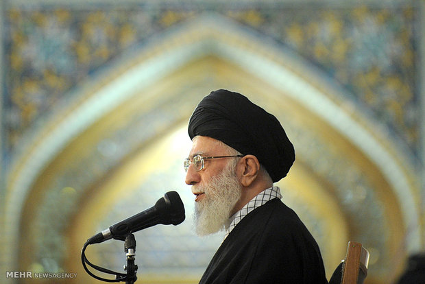 leader speech at holy shrine of Imam Reza (AS)