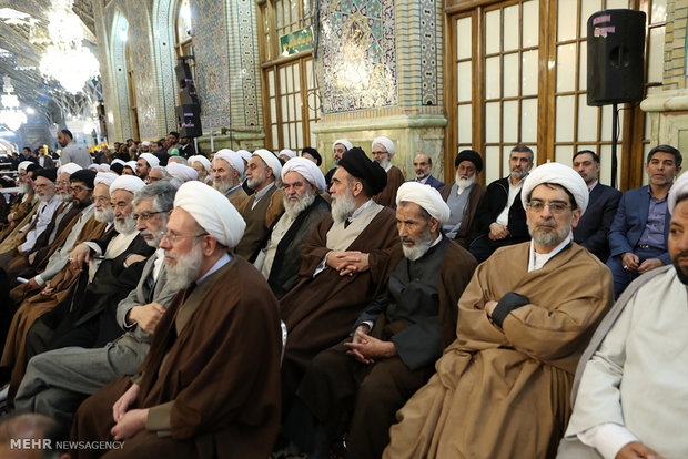 leader speech at holy shrine of Imam Reza (AS)