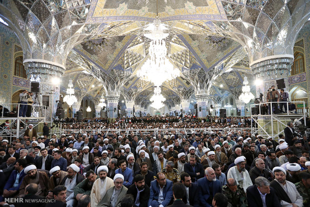 leader speech at holy shrine of Imam Reza (AS)