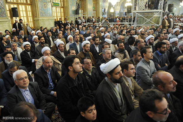 leader speech at holy shrine of Imam Reza (AS)