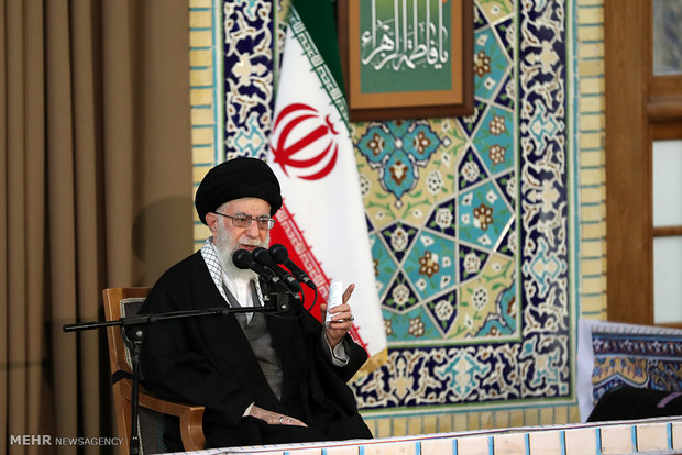 leader speech at holy shrine of Imam Reza (AS)