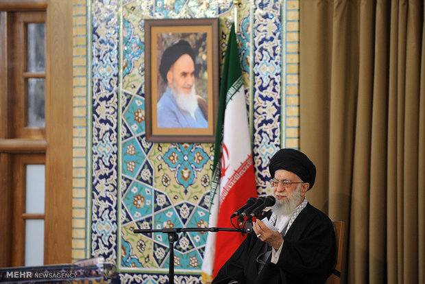 leader speech at holy shrine of Imam Reza (AS)