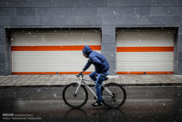 Spring snow in Karaj