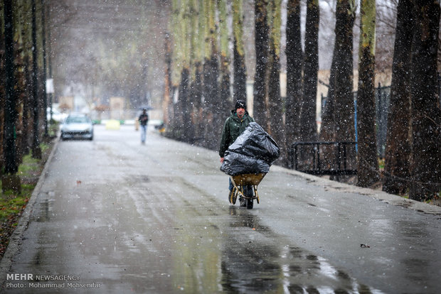 Spring snow in Karaj