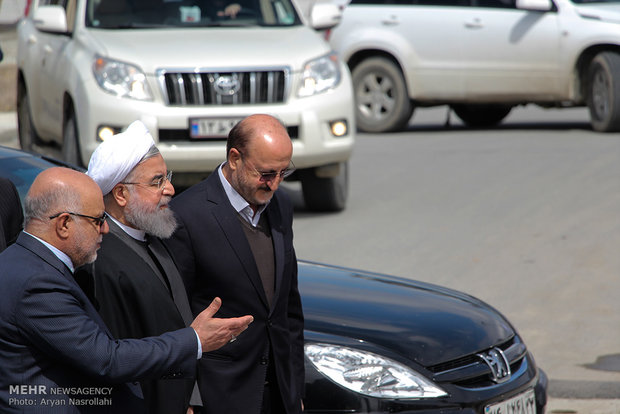 President Rouhani visits Kurdistan province