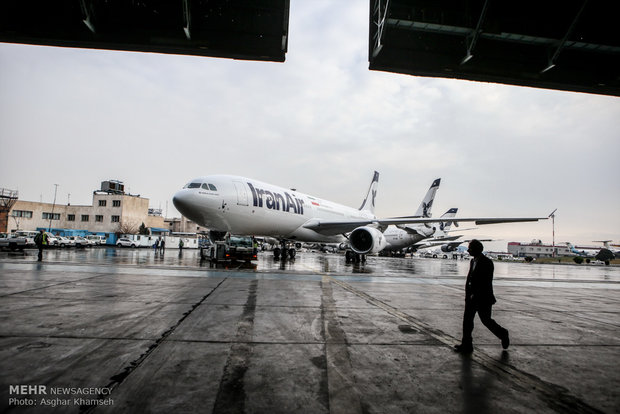 3rd Airbus lands at Mehrabad Airport