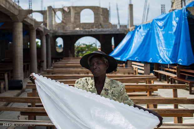 ترمیم خرابی های طوفان متیو در هائیتی‎