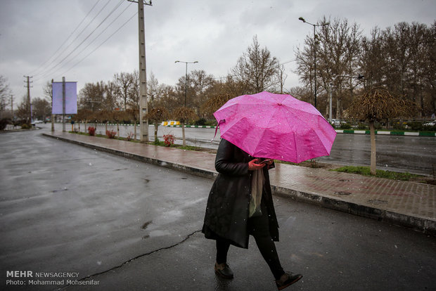 Spring snow in Karaj