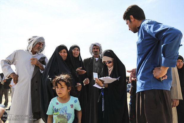 بازدید معاون اول رئیس جمهوری از کانال انتقال آب به عرصه فوق بحرانی گرد و خاک در اهواز