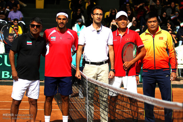 Davis Cup tennis tournament in Isfahan