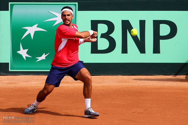 Davis Cup tennis tournament in Isfahan