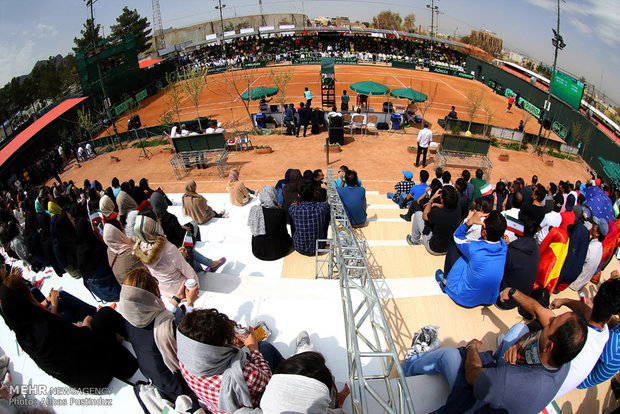 Davis Cup tennis tournament in Isfahan
