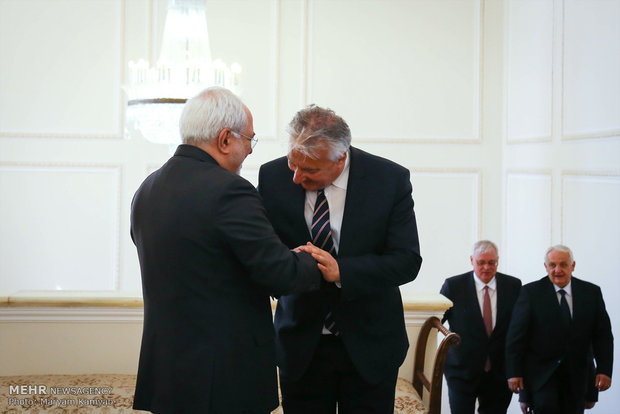 Zarif meets with Hungary's Deputy Prime Minister Zsolt Semjén