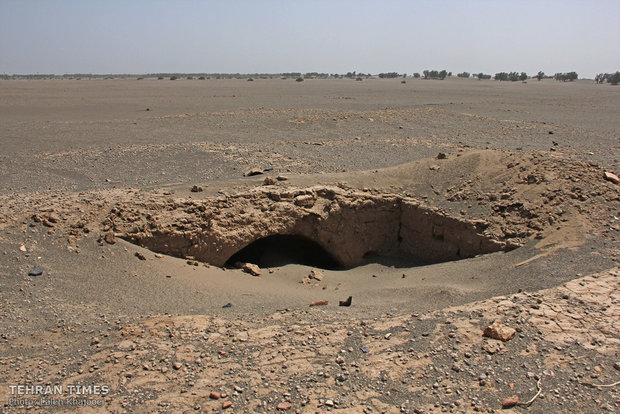 Sandstorm unearths historical site in southeastern Iran