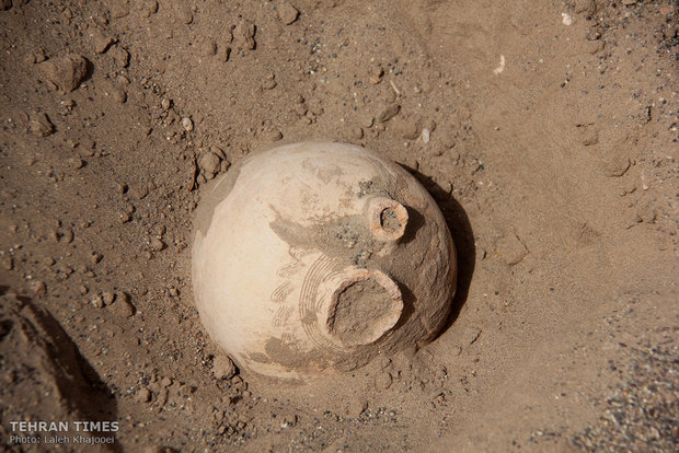 Sandstorm unearths historical site in southeastern Iran