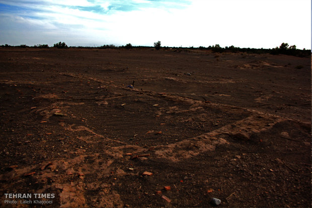 Sandstorm unearths historical site in southeastern Iran