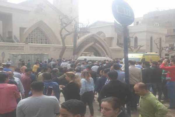 Explosion rocks church in Egypt's Alexandria on Palm Sunday