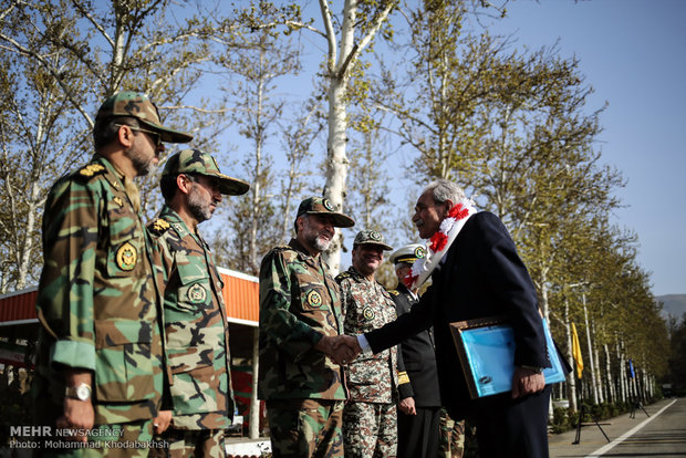 Iran’s army holds joint morning rituals before parade