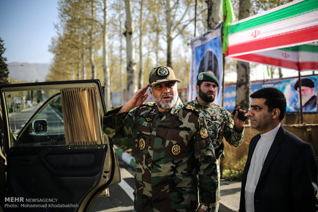 Iran’s army holds joint morning rituals before parade