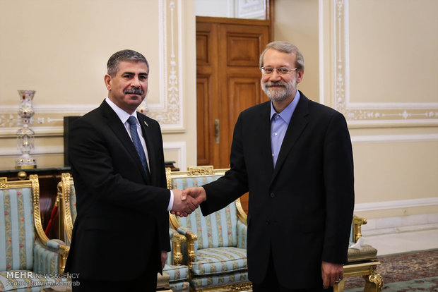 Larijani meets with Azerbaijan's defense min.