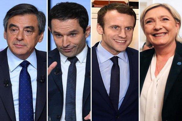 تنها ۳ درصد اختلاف میان چهار نامزد انتخابات فرانسه وجود دارد