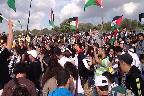 تجمع هزاران فلسطینی در مرکز نوار غزه