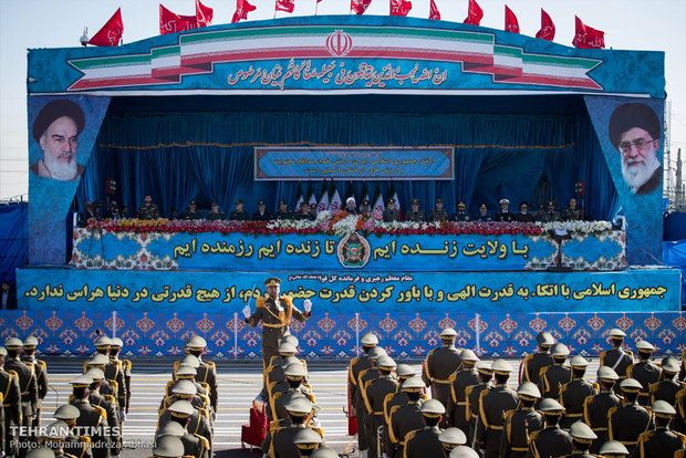 Iran’s military on parade to mark Army Day