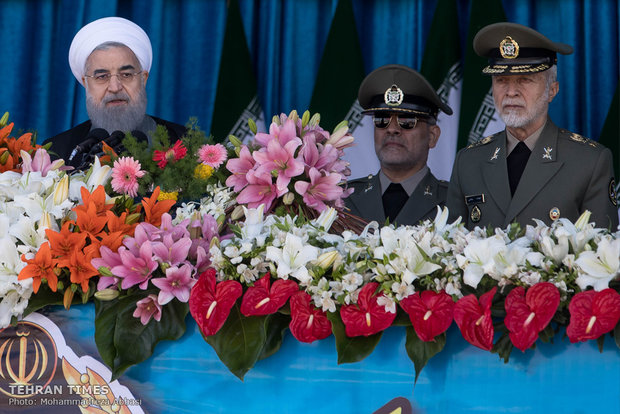 Iran’s military on parade to mark Army Day