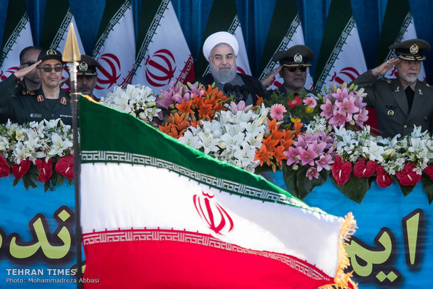 Iran’s military on parade to mark Army Day