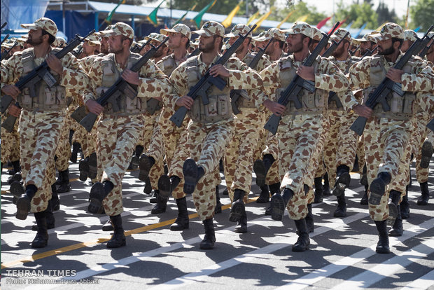 Iran’s military on parade to mark Army Day