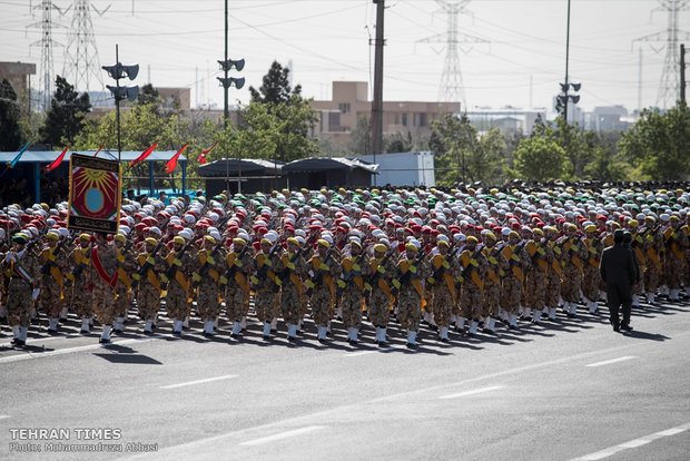 Iran’s military on parade to mark Army Day