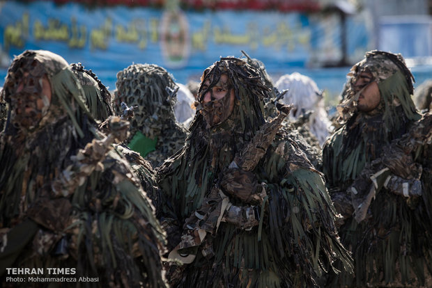 Iran’s military on parade to mark Army Day