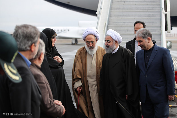 Cumhurbaşkanı Ruhani Tebriz’de