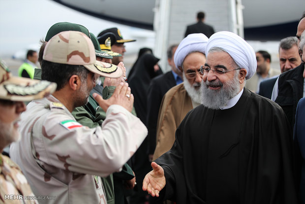 Cumhurbaşkanı Ruhani Tebriz’de