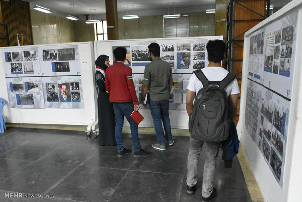افتتاح معرض صور عن العراق بجامعة طهران