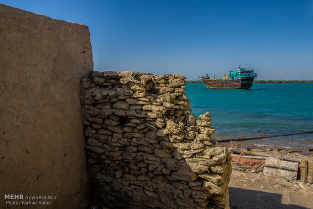 Ancient Laft Port in Persian Gulf Island of Qeshm