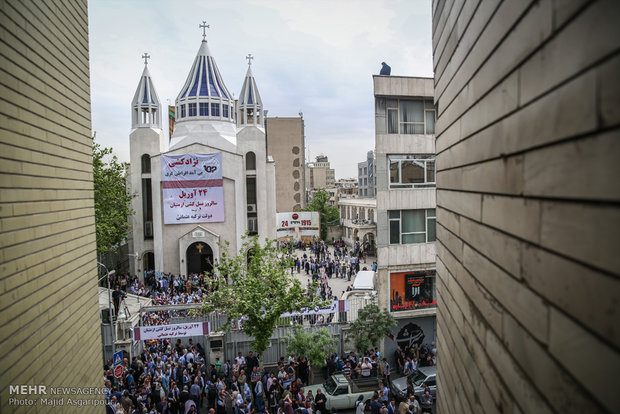 Tahran’daki Ermenilerden 24 Nisan gösterisi