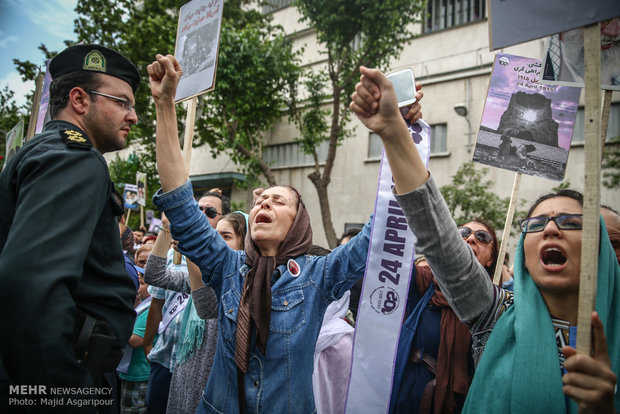 Tahran’daki Ermenilerden 24 Nisan gösterisi