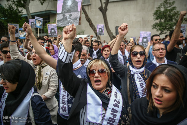 Tahran’daki Ermenilerden 24 Nisan gösterisi