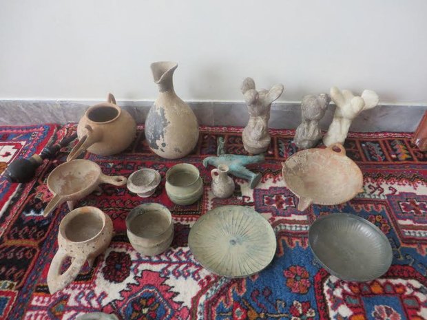 کشف ۶۲ قلم اشیای تاریخی و فرهنگی در مازندران