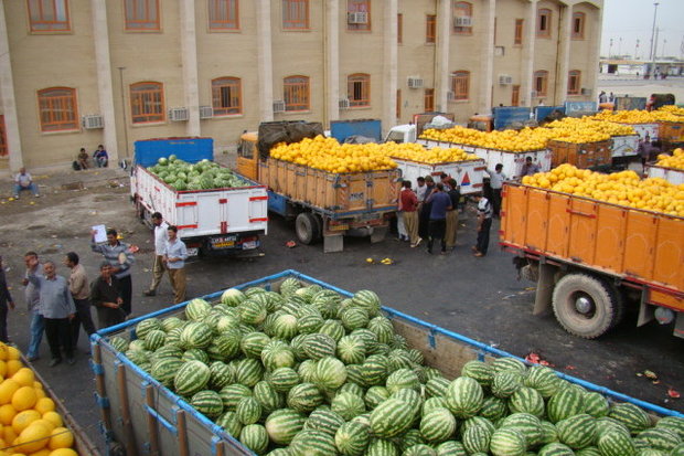 ۱۱۹ هزار تن محصولات کشاورزی از مرز مهران به عراق صادر شد