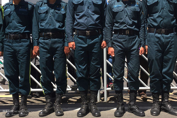 Funeral of martyred soldiers in Mirjaveh