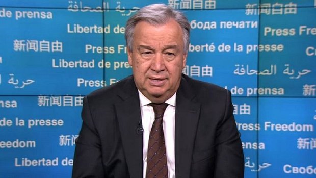 UN Chief calls for 'an end to all crackdowns against journalists'