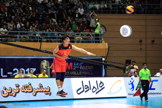 Iran down China in Asian U23 Volleyball Championship